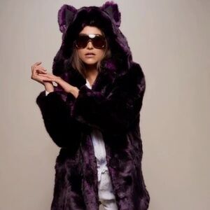 Midnight Wolf Spirit Hood